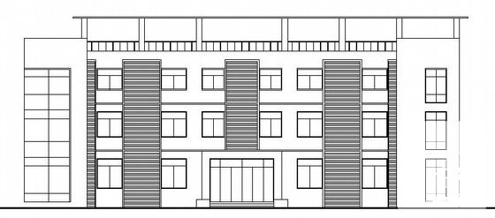 3层框架办公楼建筑方案设计CAD图纸 - 4