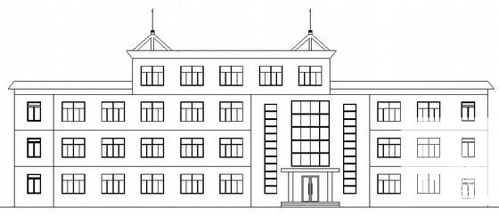 4层学校办公楼建筑结构方案设计CAD图纸 - 1