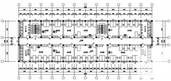 4层学校办公楼建筑结构方案设计CAD图纸 - 4