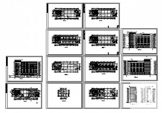 框架结构10层办公楼建筑方案设计CAD图纸 - 2