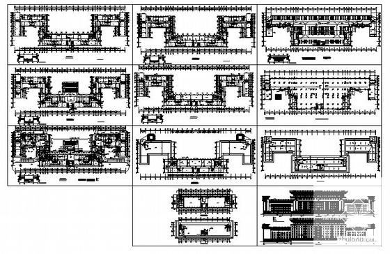 6层指挥中心建筑方案设计CAD图纸 - 3