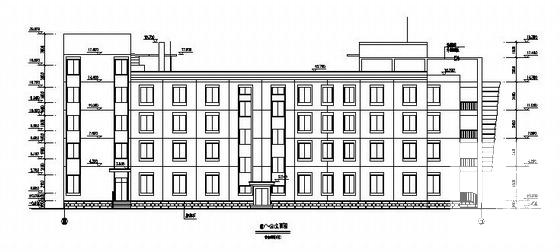 船艇公司4层框架结构办公楼建筑施工CAD图纸 - 3