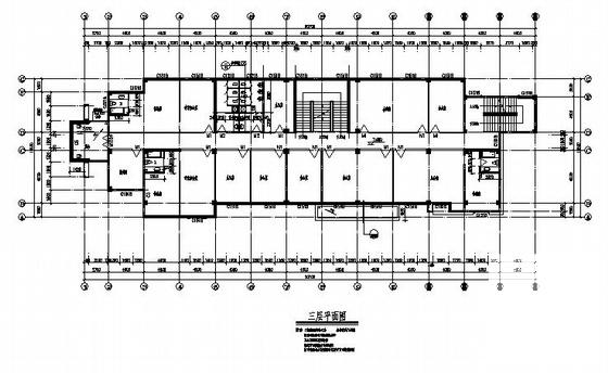 船艇公司4层框架结构办公楼建筑施工CAD图纸 - 4