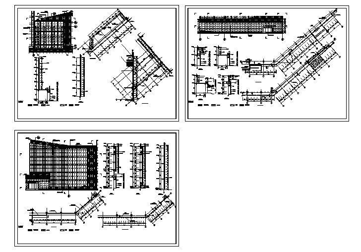 电信框架结构综合楼幕墙设计CAD施工图纸 - 4