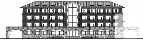 18米4层框架结构办公楼建筑施工CAD图纸 - 1