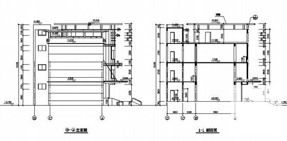 3层小型办公楼建筑施工CAD图纸 - 4