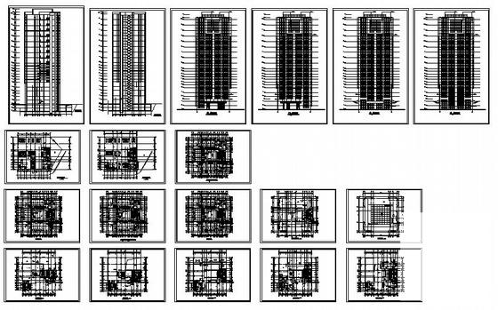 21层综合写字楼初设CAD图纸 - 1