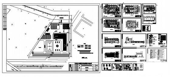 3层消防支队办公楼建筑施工CAD图纸 - 1