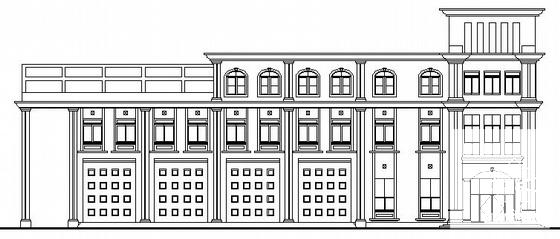 3层消防支队办公楼建筑施工CAD图纸 - 3