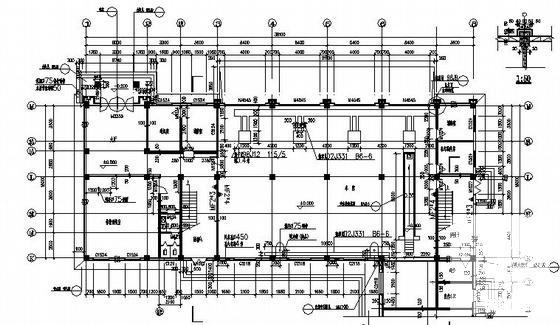3层消防支队办公楼建筑施工CAD图纸 - 4