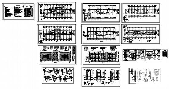 6层框架结构行政办公大楼建筑施工CAD图纸 - 3