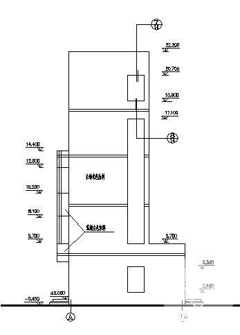 县城4层移动公司办公楼建筑方案设计CAD图纸 - 1