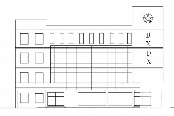 县城4层移动公司办公楼建筑方案设计CAD图纸 - 3