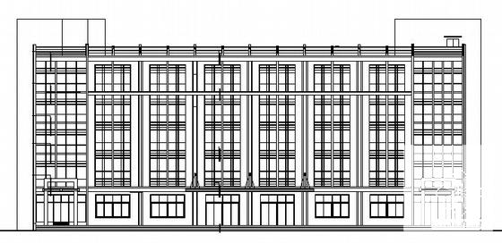 5层底商办公楼建筑CAD施工图纸 - 1