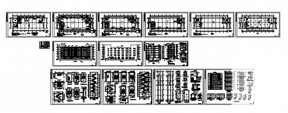 5层底商办公楼建筑CAD施工图纸 - 2