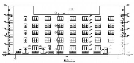 5层底商办公楼建筑CAD施工图纸 - 3