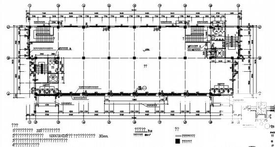 5层底商办公楼建筑CAD施工图纸 - 4