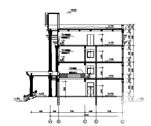 临城镇计划生育综合服务站建筑施工CAD图纸 - 2
