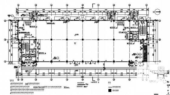 5层底商办公楼建筑CAD施工图纸 - 3