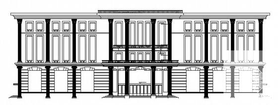 5层框架结构综合楼建筑施工CAD图纸 - 1