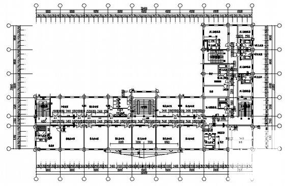 5层框架结构综合楼建筑施工CAD图纸 - 2