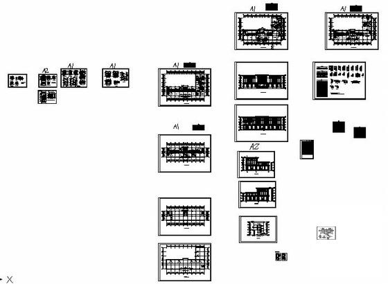 5层框架结构综合楼建筑施工CAD图纸 - 3