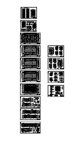 4层框架结构办公楼建筑施工CAD图纸 - 4