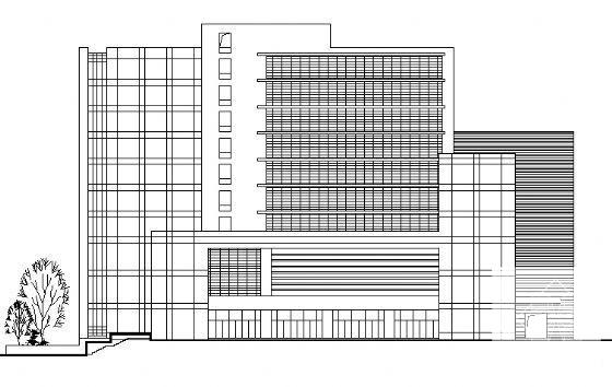 10层框架结构办公楼建筑方案设计CAD图纸 - 4