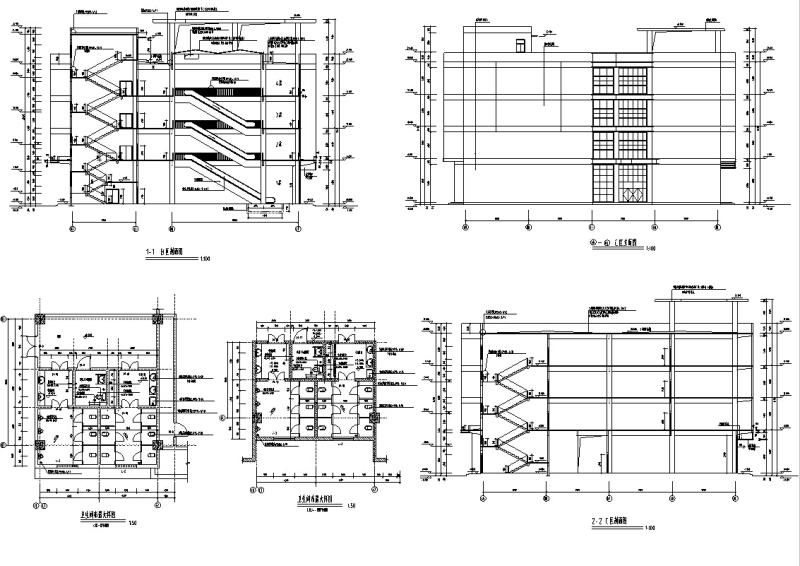 大型多层商场建筑设计CAD施工图纸 - 1
