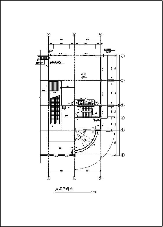 多层购物广场商业建筑设计CAD施工图纸 - 1