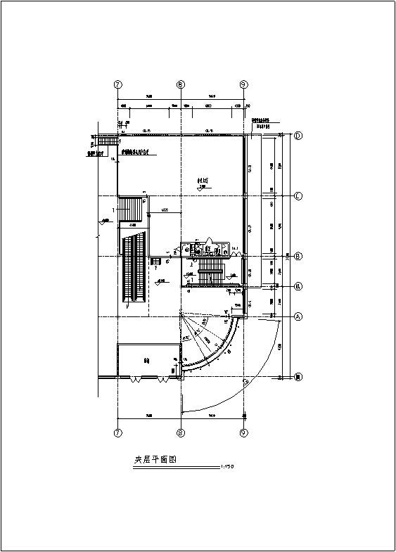多层购物广场商业建筑设计CAD施工图纸 - 1