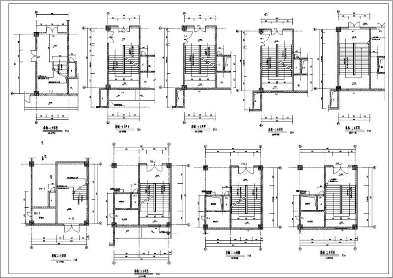 大型多层商场建筑设计CAD施工图纸（） - 1