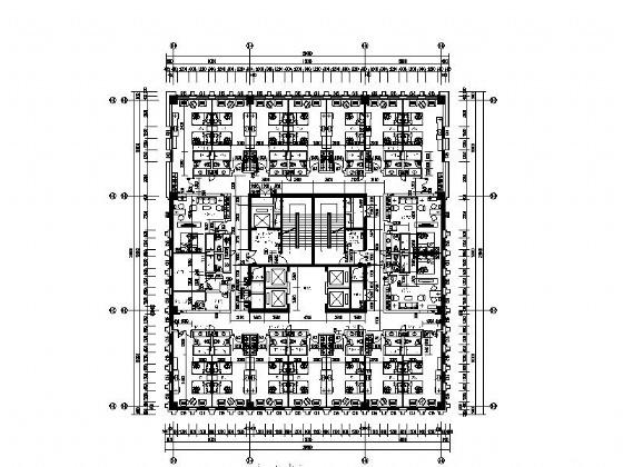 19层商业综合楼建筑CAD施工图纸 - 2