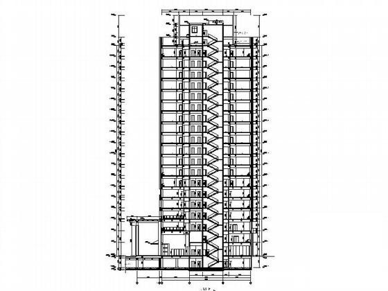 19层商业综合楼建筑CAD施工图纸 - 5