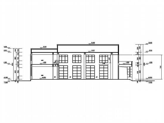 2层商业中心售楼处建筑CAD施工图纸 - 2