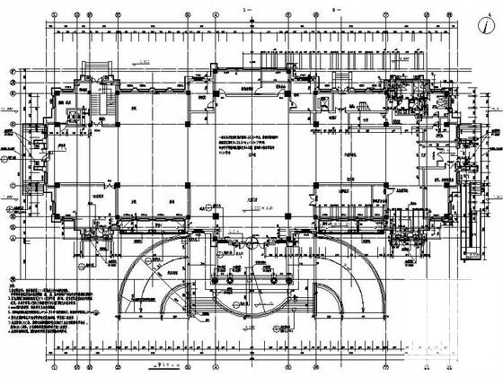 3层西班牙风格售楼处建筑施工CAD图纸 - 5