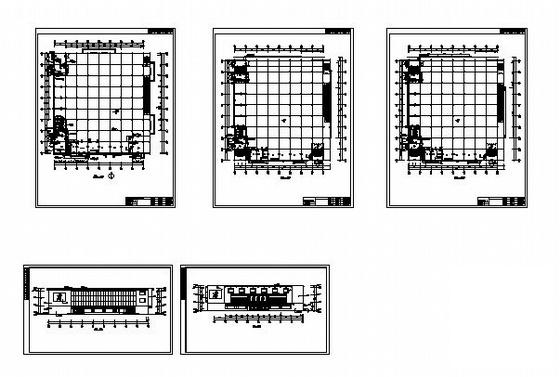 框架结构花园农贸市场建筑方案设计CAD图纸 - 2