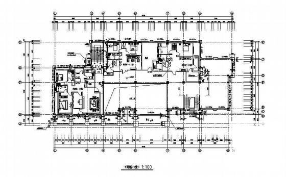 3层欧式风格售楼中心建筑施工CAD图纸 - 3