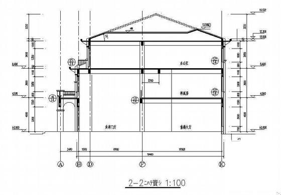 3层欧式风格售楼中心建筑施工CAD图纸 - 4