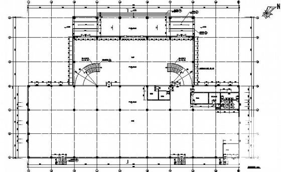 2层8.4米轻钢框架结构售楼中心建筑CAD施工图纸 - 1
