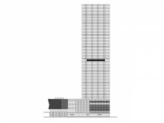 33层商业综合体建筑施工CAD图纸 - 1