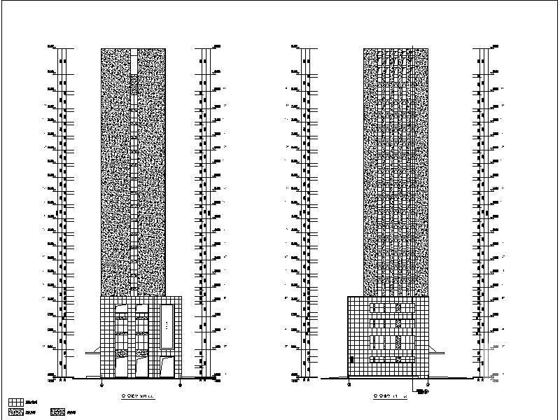 市中心现代商业写字楼建筑施工CAD图纸 - 4