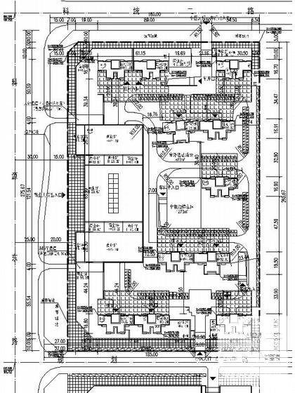 现代幕墙式多层商业建筑施工CAD图纸 - 1