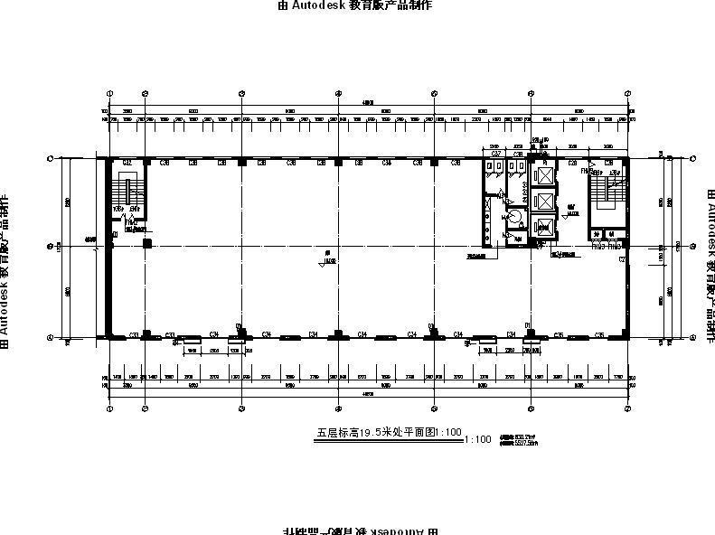 5层石材外墙商业综合楼建筑施工CAD图纸 - 4