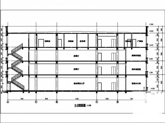 高层多功能社区农贸市场建筑施工CAD图纸 - 3