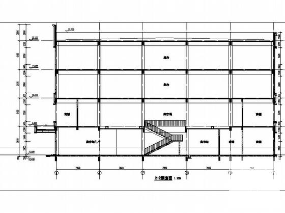 高层多功能社区农贸市场建筑施工CAD图纸 - 5