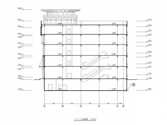 5层商业综合体建筑施工CAD图纸 - 2