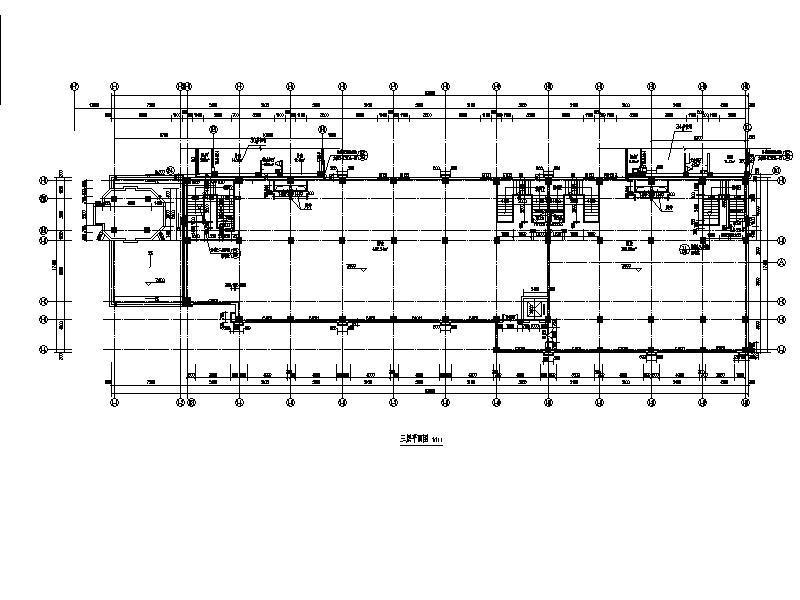 3层欧式联排商业建筑施工CAD图纸 - 3