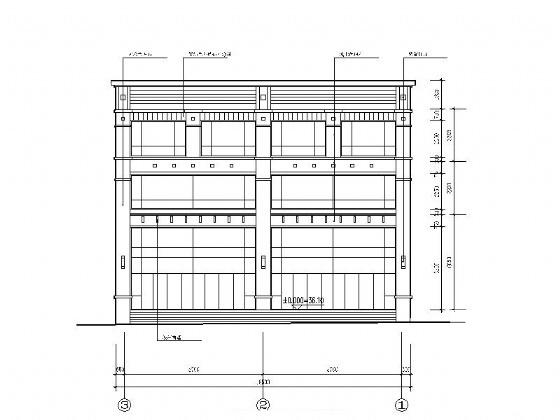 城市广场3层商业街建筑施工CAD图纸 - 4