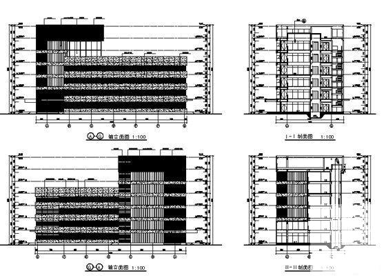 7层科研楼建筑施工CAD图纸 - 5